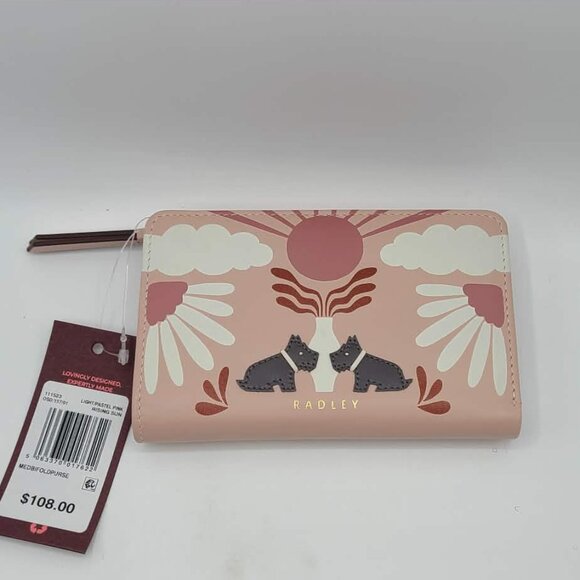 Radley London Pink Rising Sun Medium Bifold Wallet NWT! NEW! - Picture 7 of 12